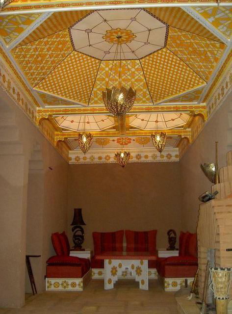 restaurantouarzazate La Kasbah des sables: salon repas 